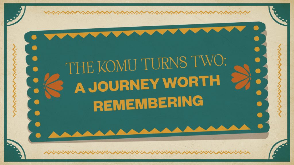 The Komu La Vibra 2nd Anniversary vibrant poster